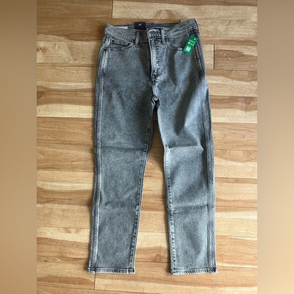 GAP Denim - Vintage Slim High-rise Gray Denim Jeans